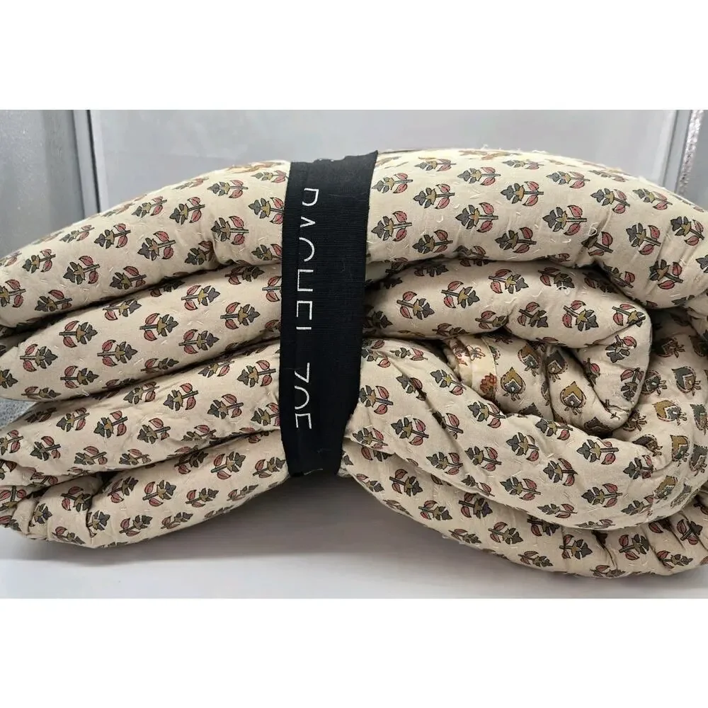 Rachel Zoe 100% Cotton Hand Stitched Quilt FULL QUEEN NEW COTTAGECORE Farmhouse